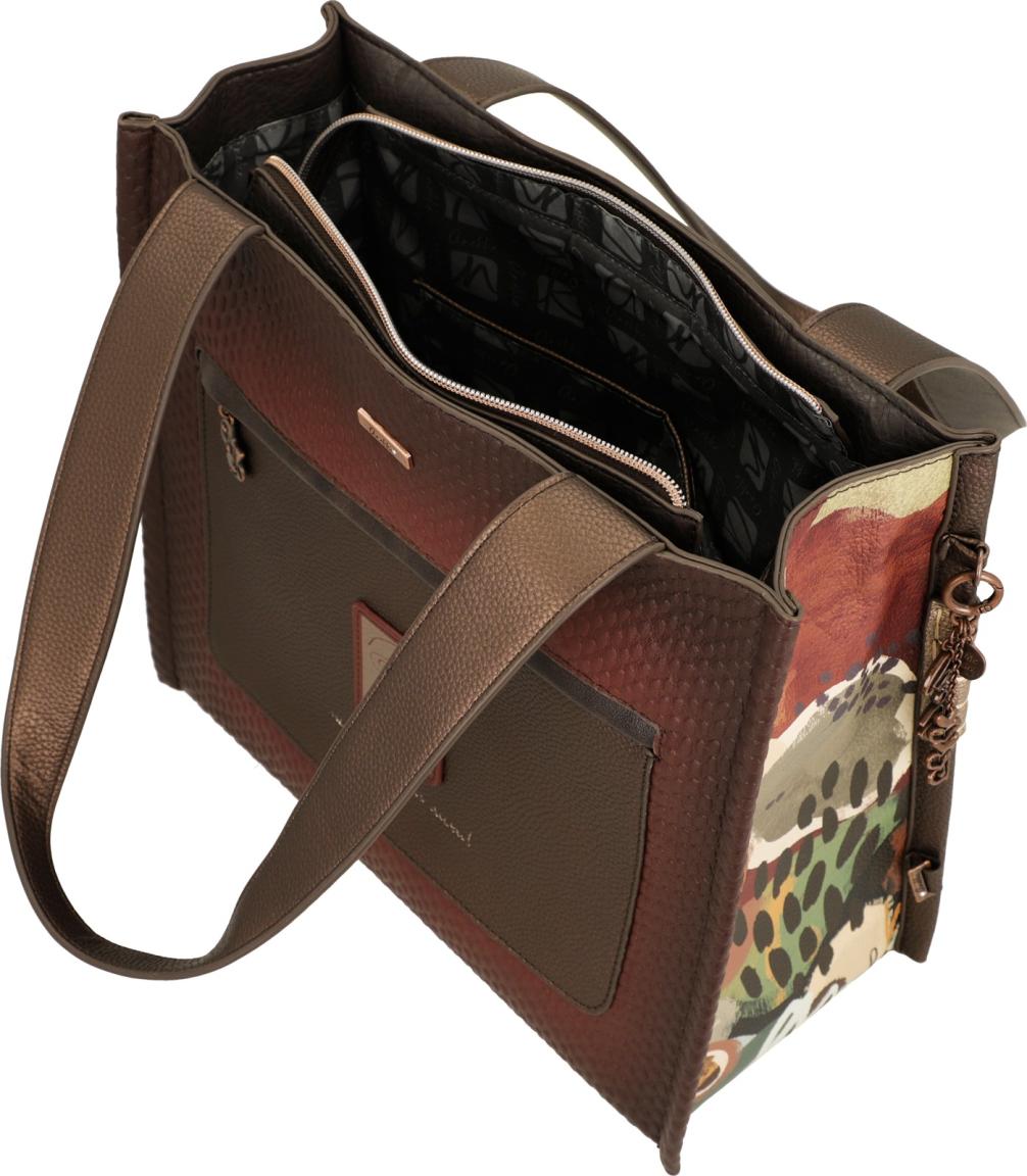 Anekke Tulip Shoppertasche Full Print - Braun