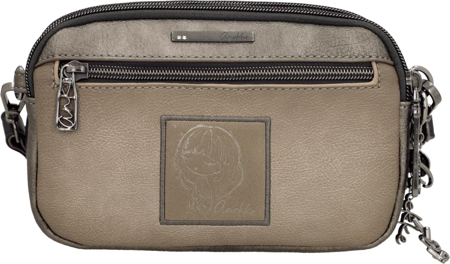 Anekke Tulip Umhängetasche Nieten - Taupe, Schwarz