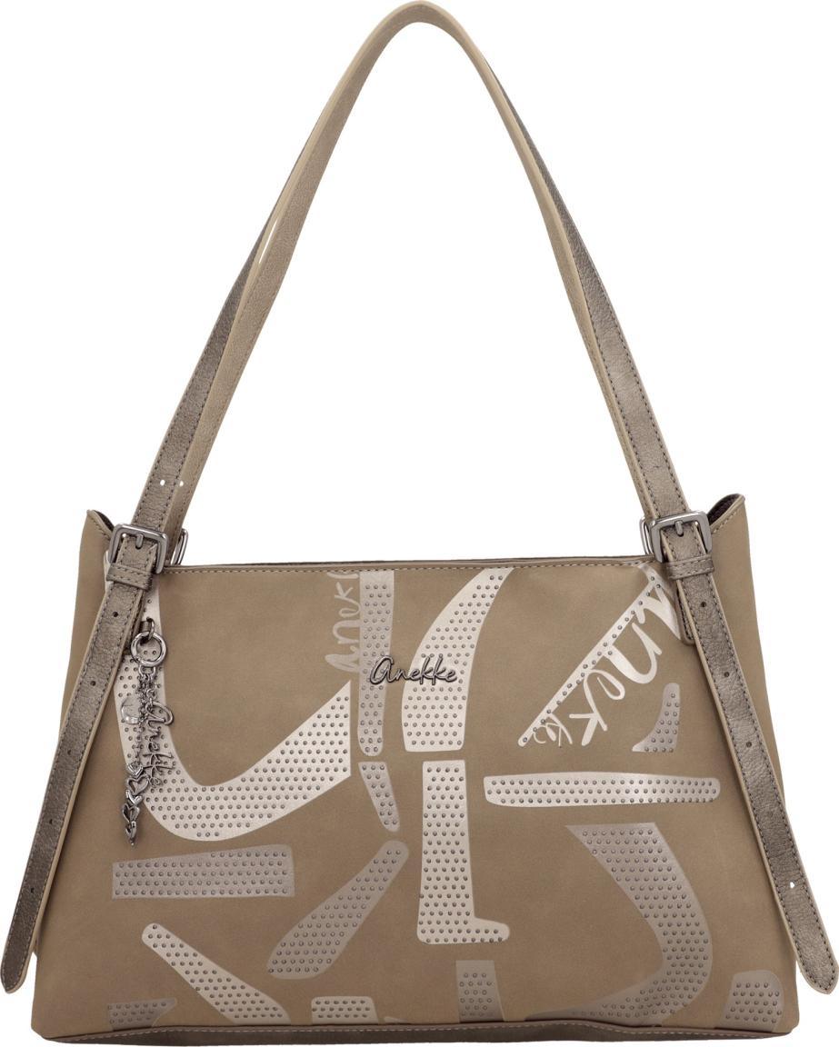 Anekke Tulipe Essence Schultertasche Nieten - Taupe
