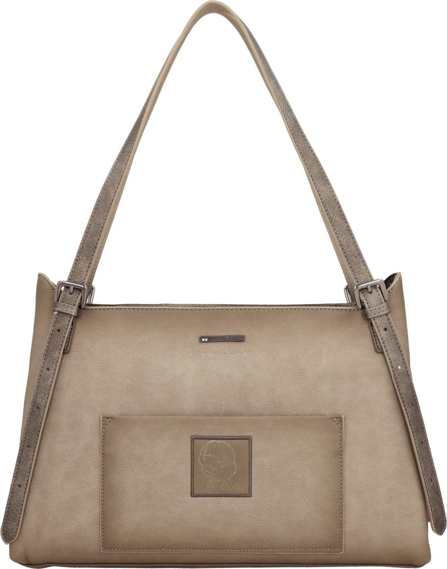 Anekke Tulipe Essence Schultertasche Nieten - Taupe