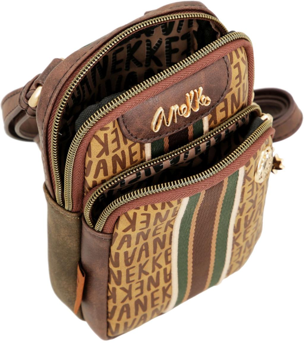 Anekke Umhängetäschchen braun Logoprint Kanada Urban Smartphone