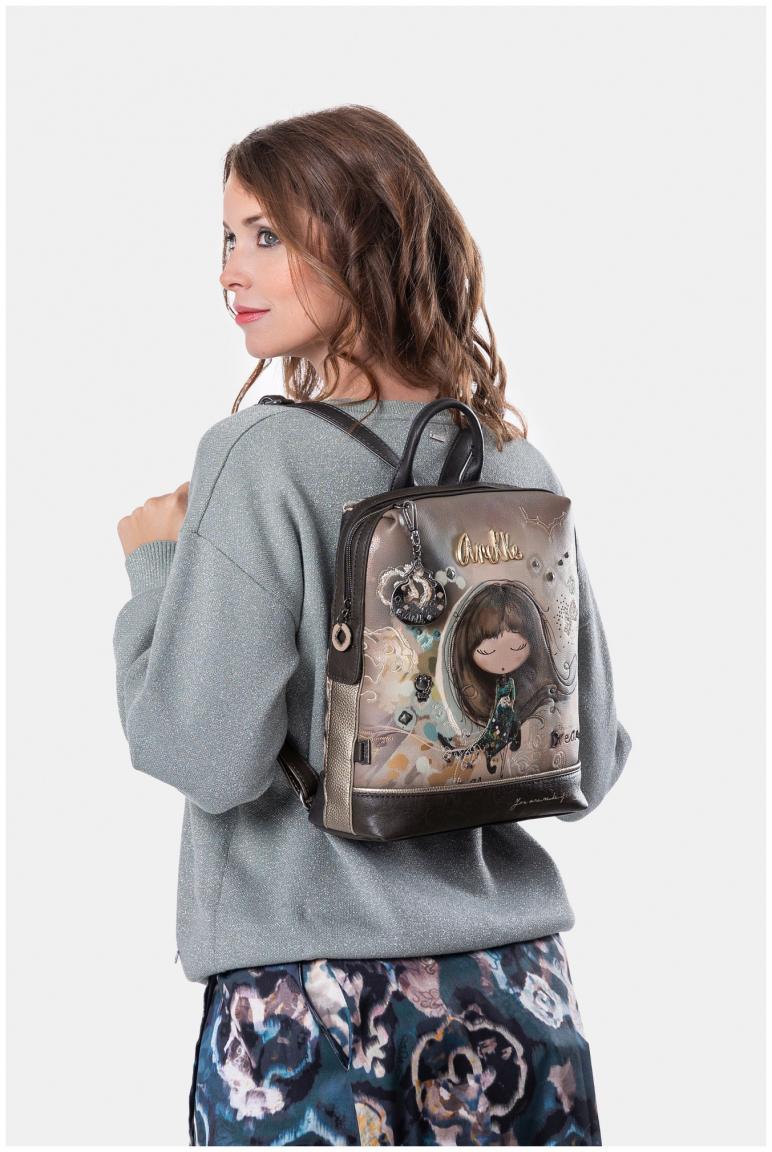 Anekke bezaubernder Mädchenrucksack beige Real funkelnde Träume Herbst