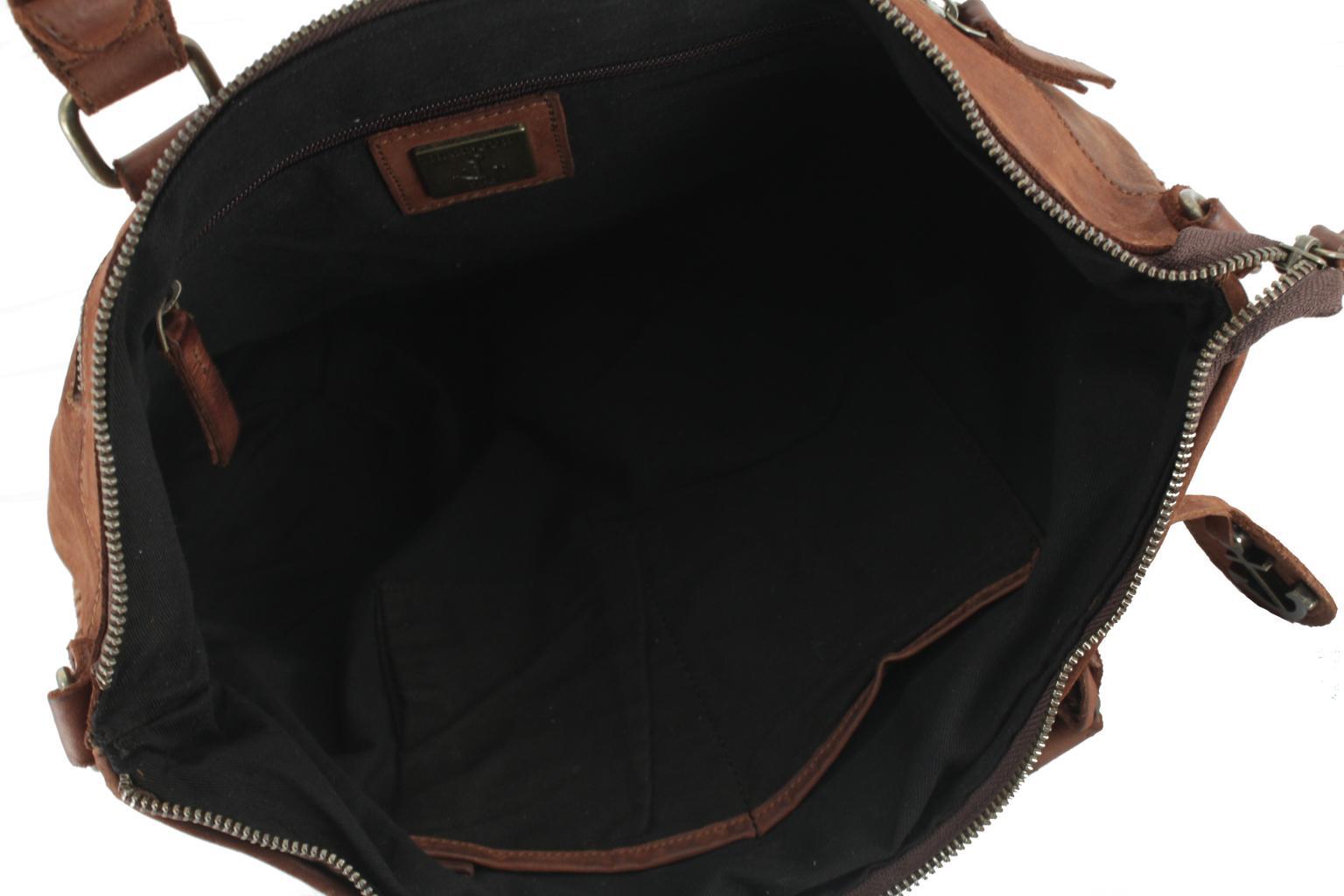 Ash New Lines Asuni Wellenmuster Schultertasche Harbour2nd schwarz