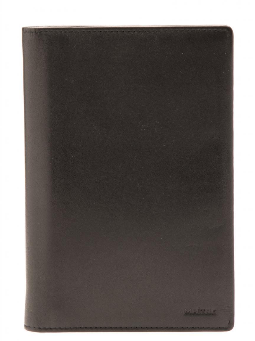 Ausweisetui Maitre F3 Aigwan Wallet Kartenfächer schwarz Leder