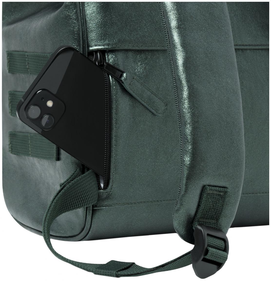 Backpack Cabaia Adventurer Small Lucerne dunkelgrün schimmernd Molle