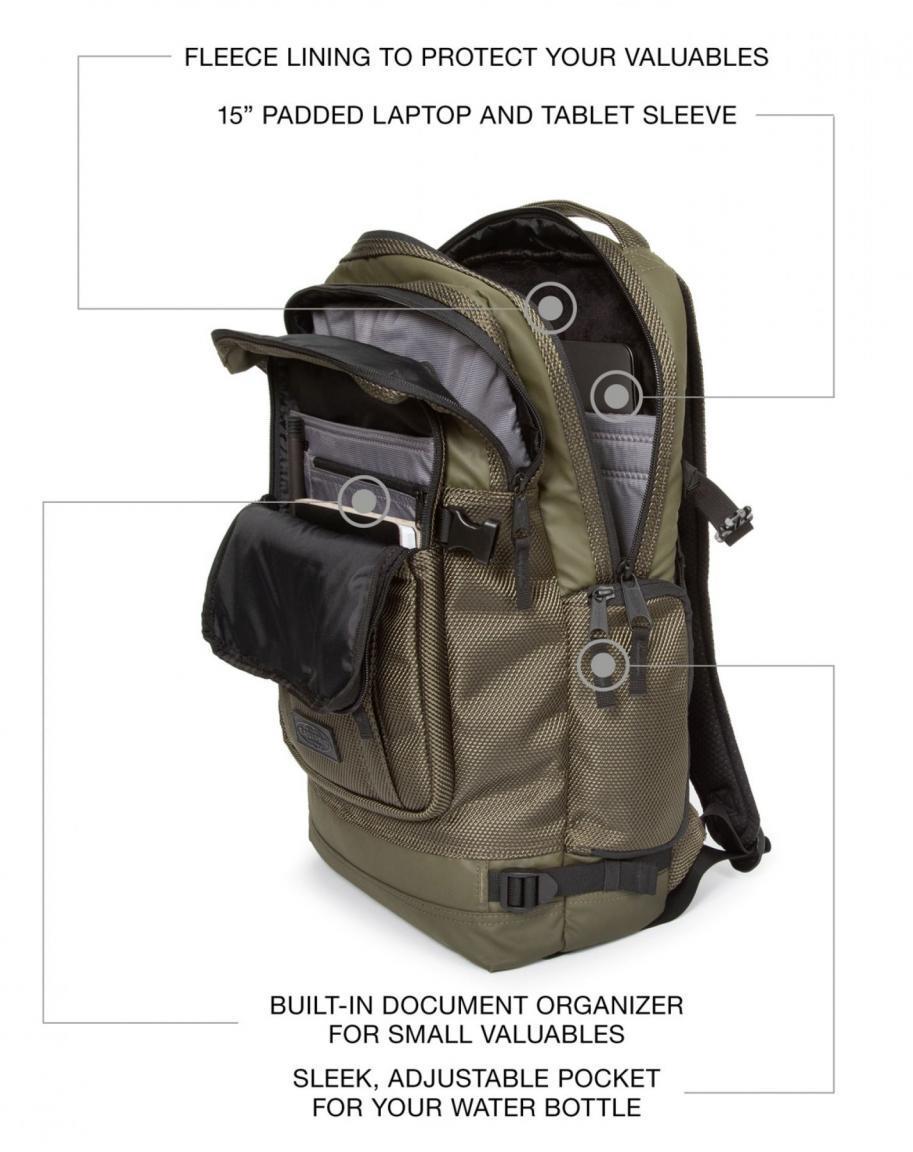 Backpack Eastpak Tecum L CNNCT Sand 22Liter
