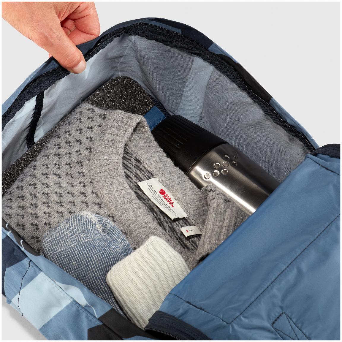Backpack Fjällräven Kanken Art Sey grau Print