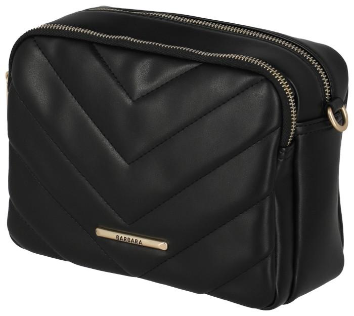 Barbara Travelite Cozy Crossbody Bag schwarz gesteppt