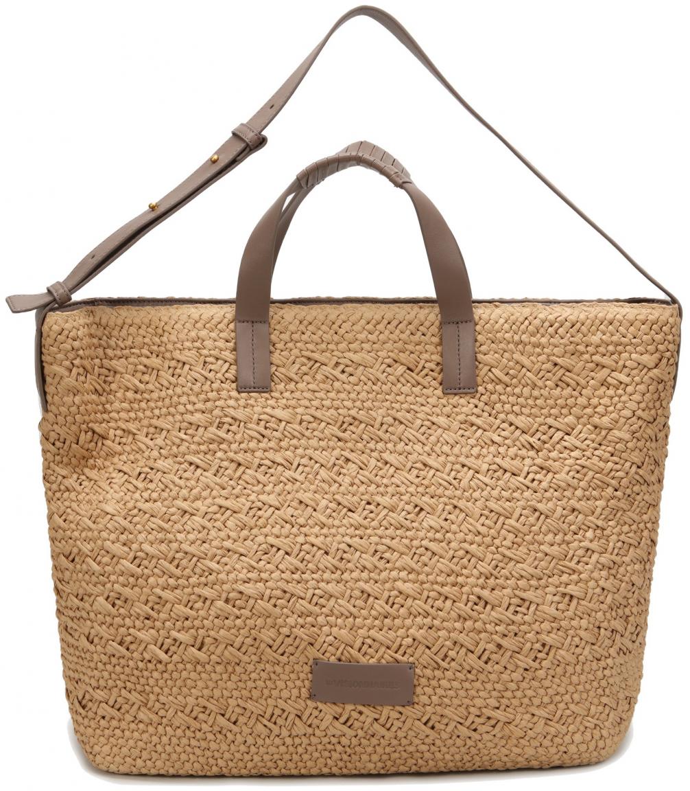 Basttasche Les Visionnaires Nia Raffia Nature Taupe