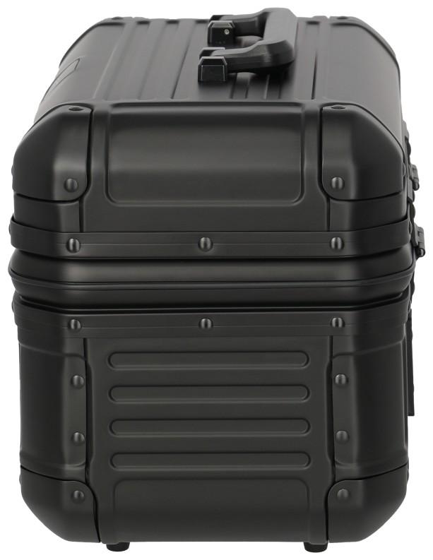Beautycase schwarz Travelite Next Aluminium mit TSA-Schloss