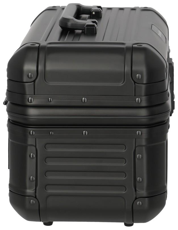 Beautycase schwarz Travelite Next Aluminium mit TSA-Schloss