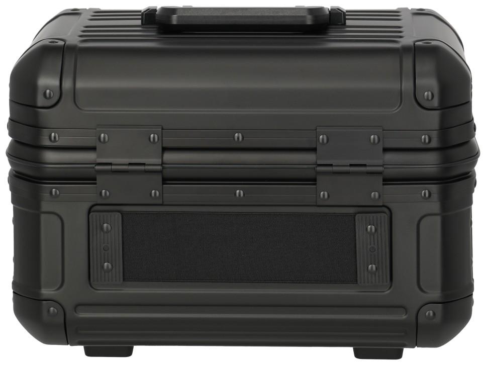 Beautycase schwarz Travelite Next Aluminium mit TSA-Schloss