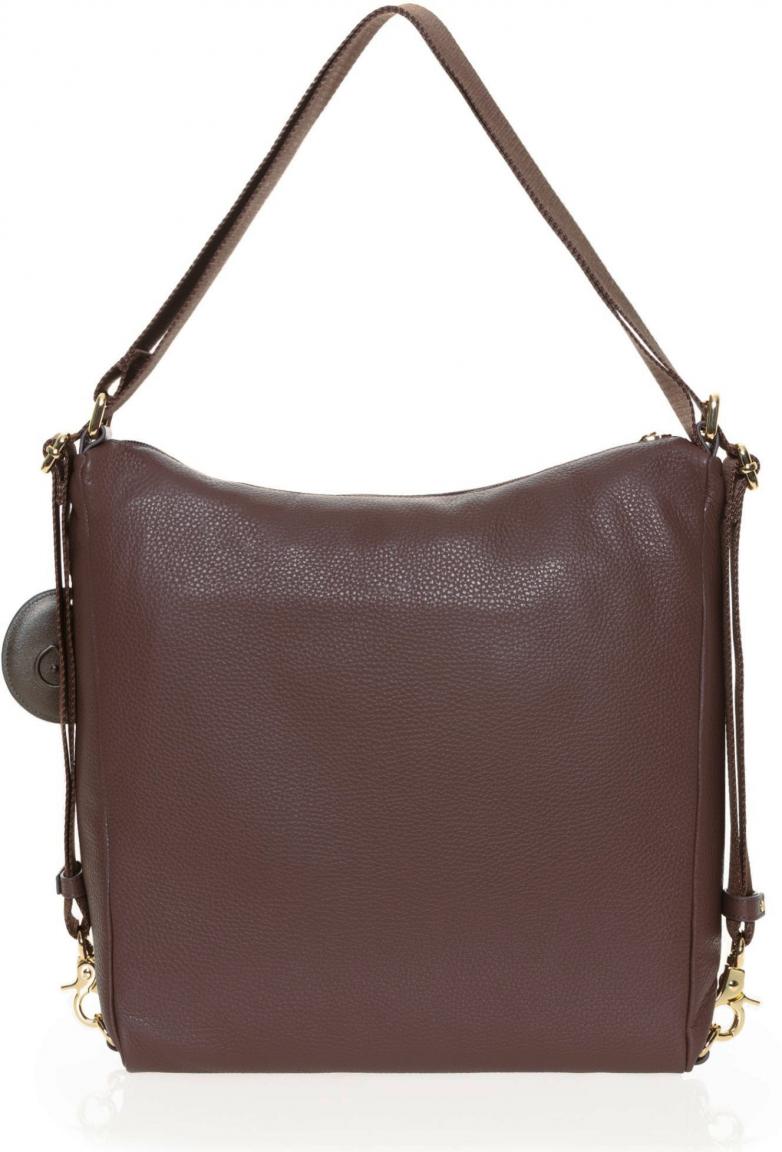 Beutelrucksack Stormy Weather Leder dunkelgrau Mandarina Duck Mellow Leather Hobo