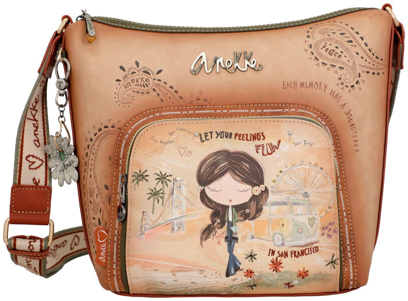 Beuteltasche Anekke Peace & Love Hippie San Francisco