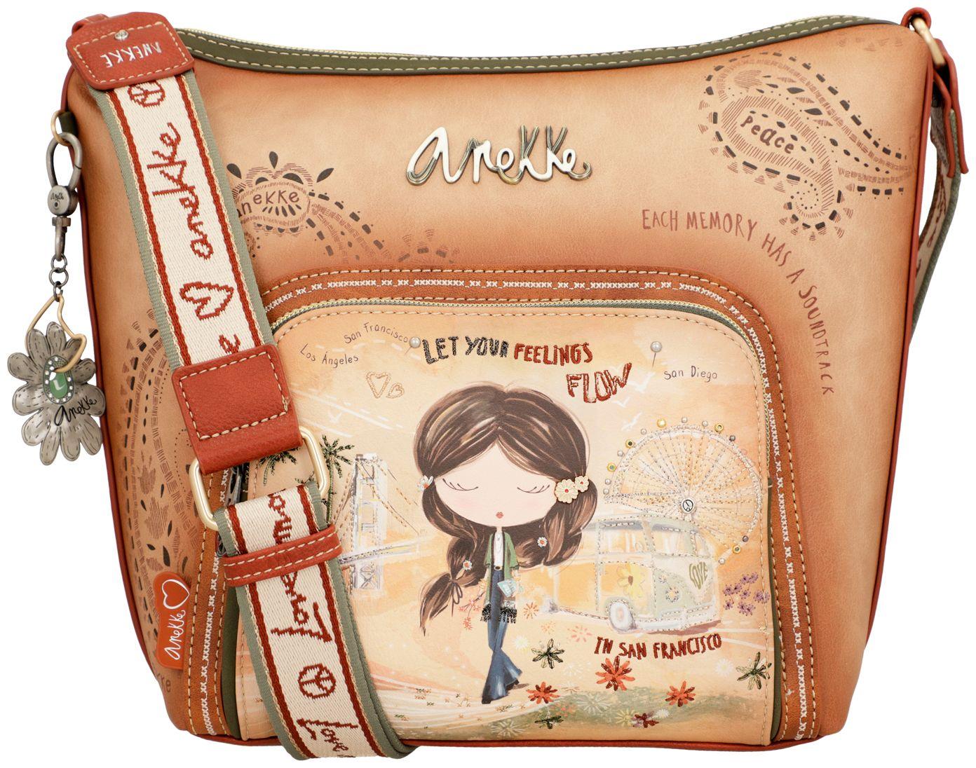 Beuteltasche Anekke Peace & Love Hippie San Francisco