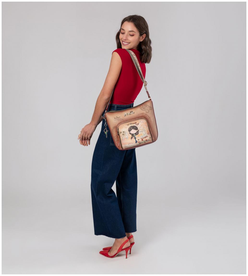 Beuteltasche Anekke Peace & Love Hippie San Francisco