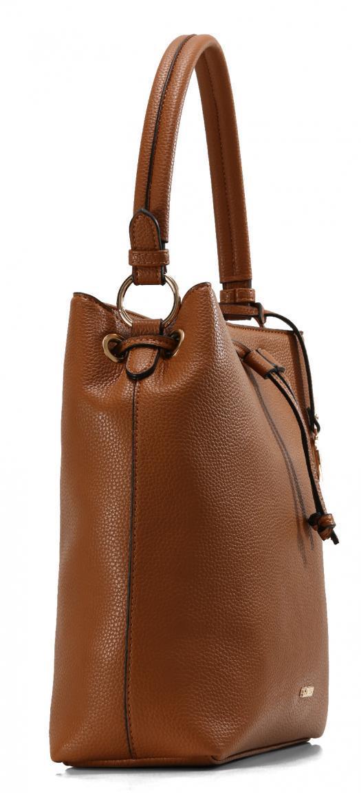 Beuteltasche Ebony L.Credi Cognac braun