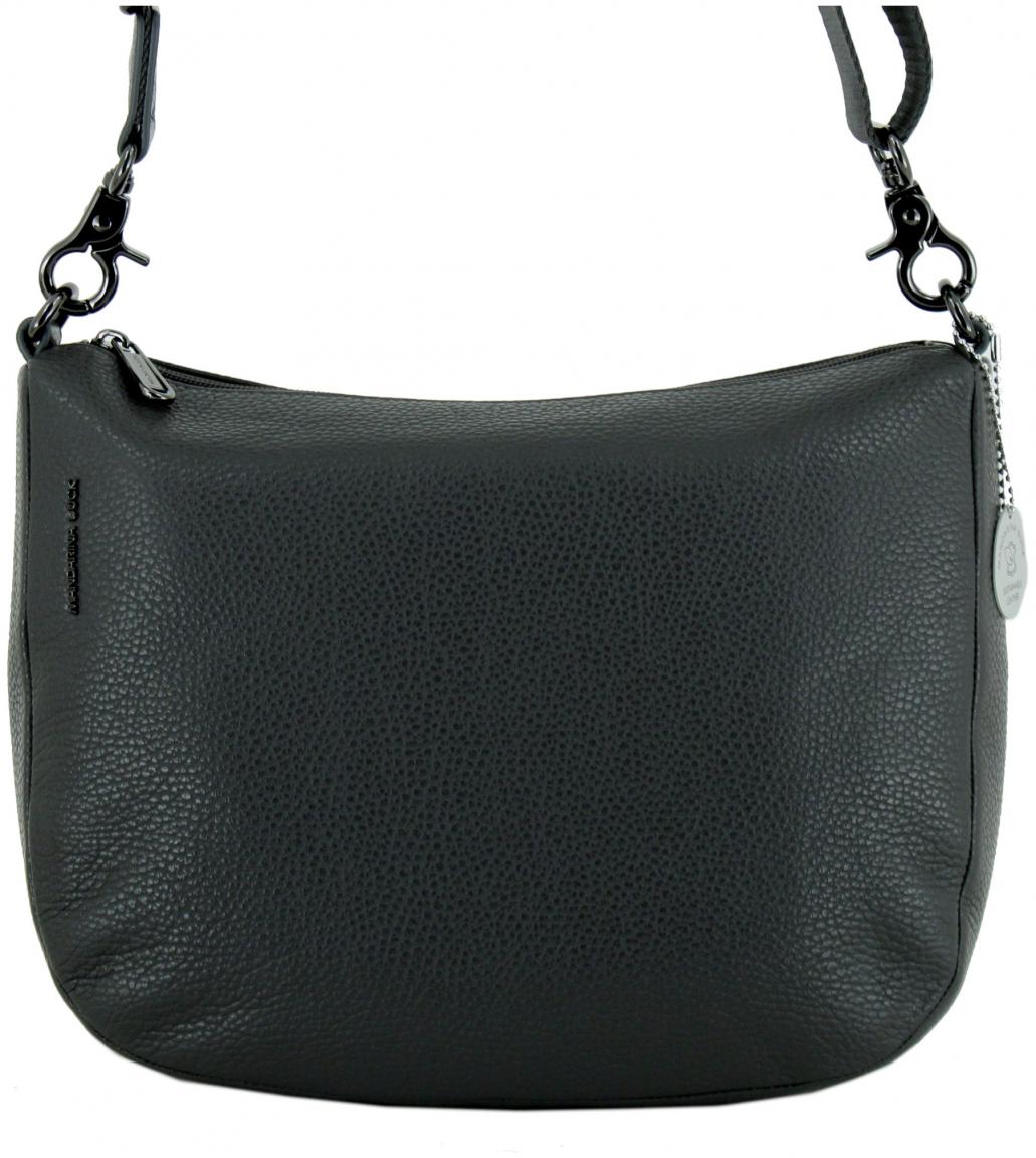 Beuteltasche Leder Mandarina Duck schwarz Mellow Leather Hobo