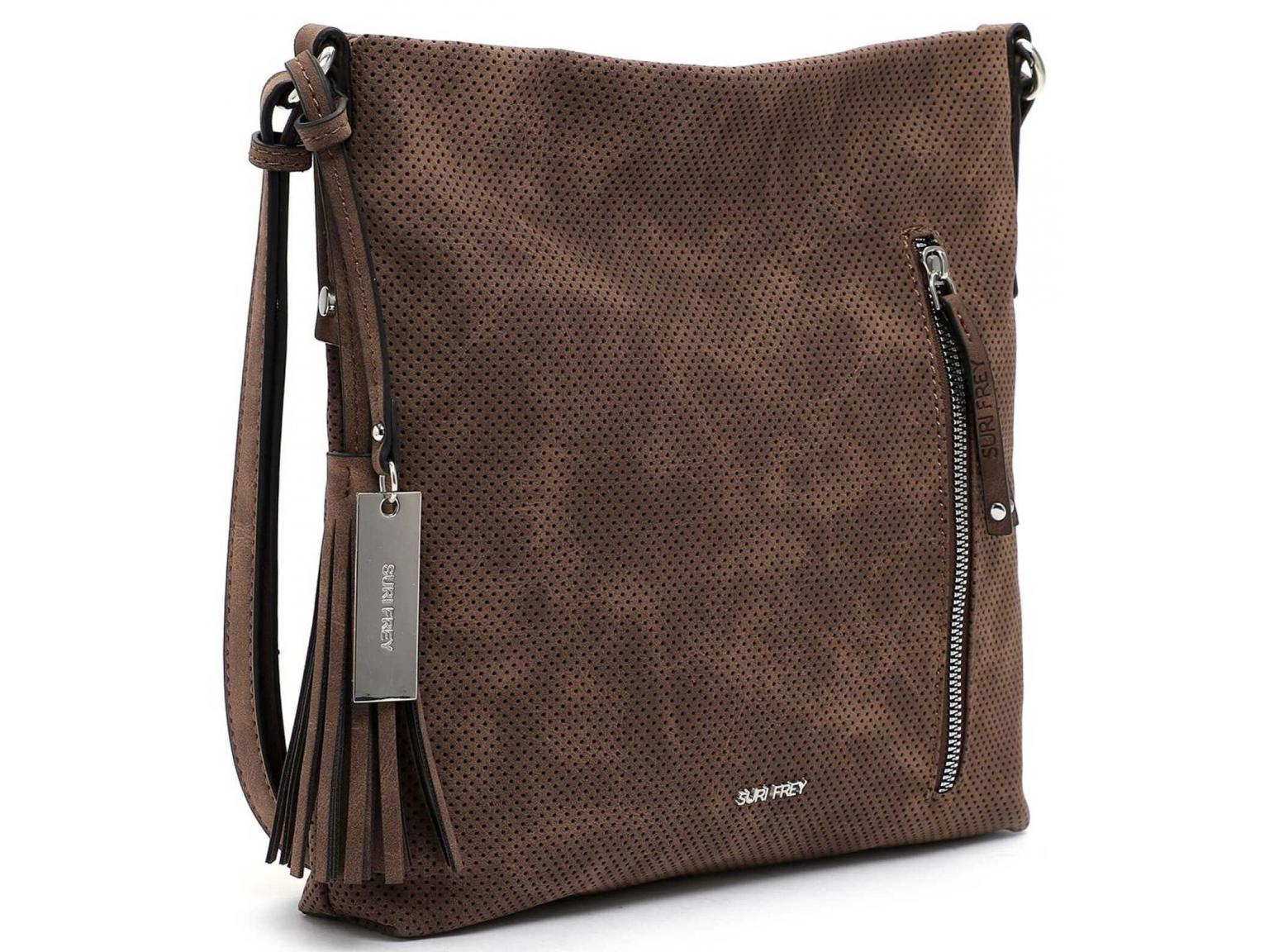 Beuteltasche Steffy Suri Frey Braun Perforiert