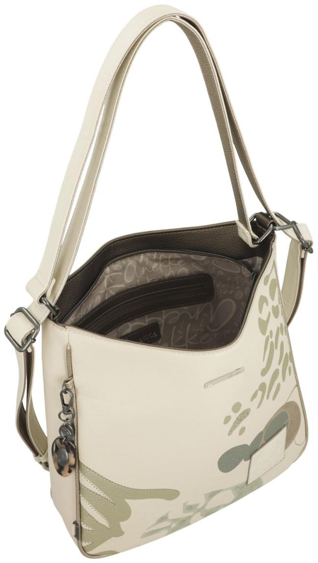 Beuteltrucksack hellbeige Ziernieten Anekke Sophia Gaia