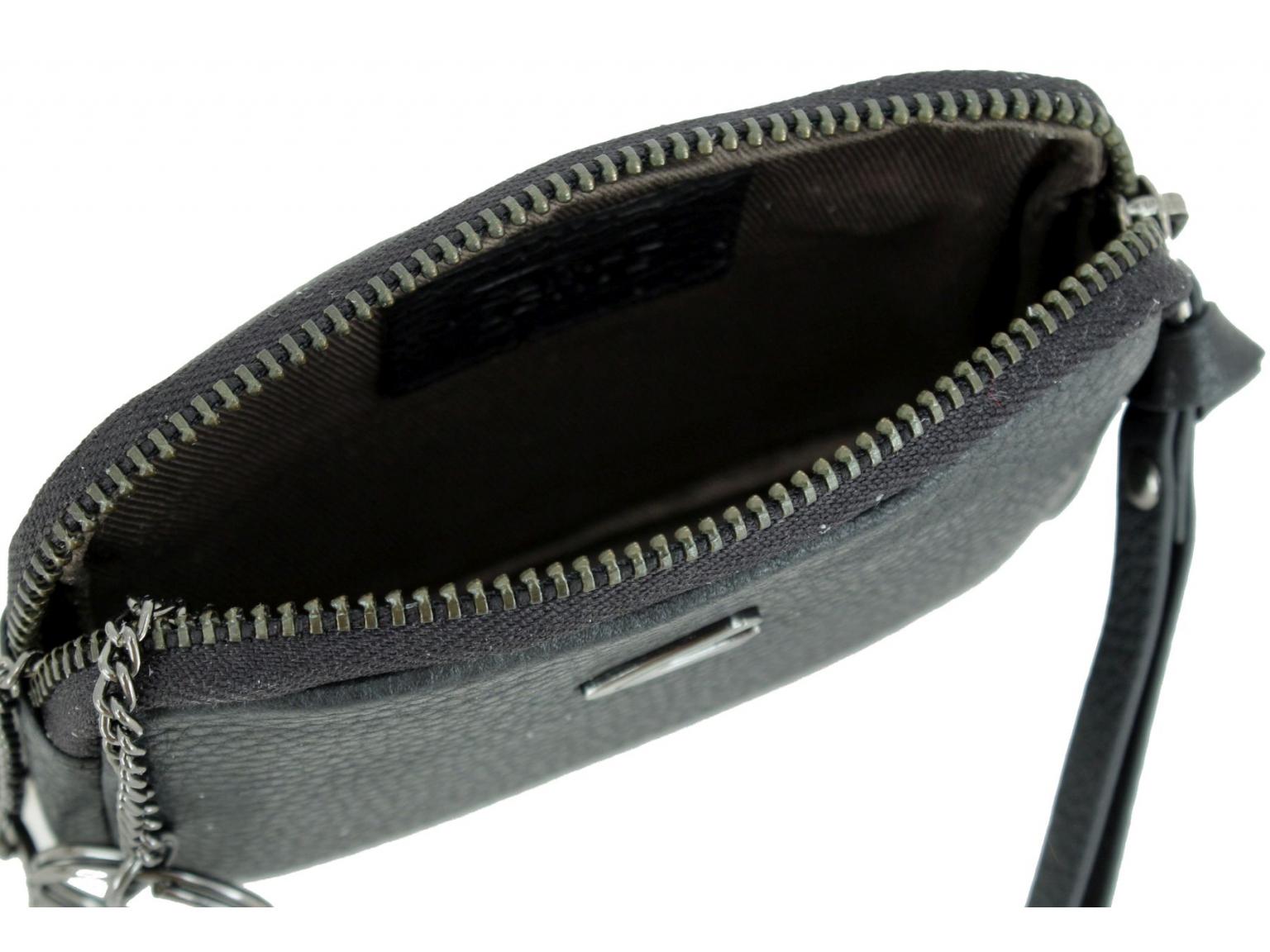 Big Keycase Camel Active Pura Medium Leather Black