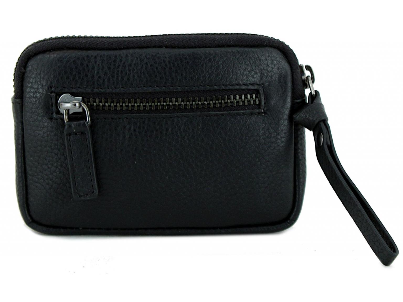 Big Keycase Camel Active Pura Medium Leather Black