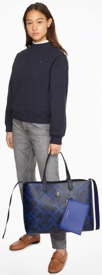 Big Shopper Tommy Hilfiger Iconic Tote Monogram Space Blue Mix Kuverttasche