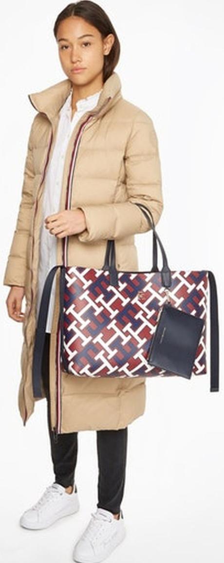 Big Shopper Tommy Hilfiger Statement Iconic Tote Monogram Desert Sky