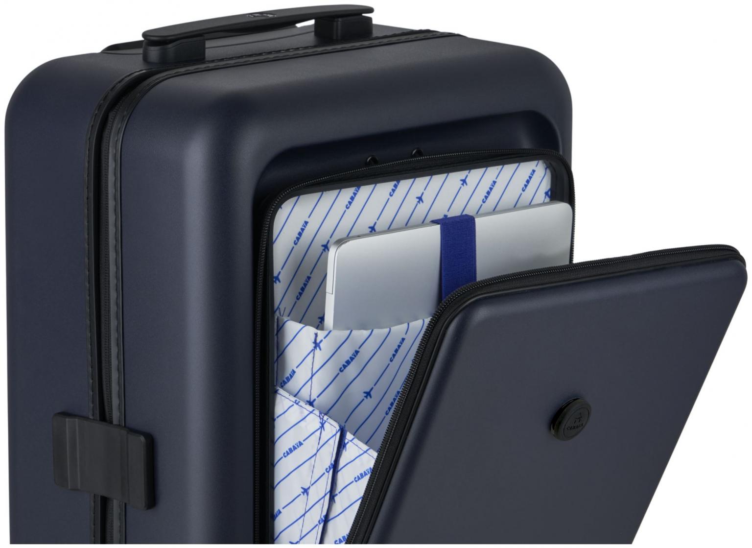 Bordtrolley Cabaia Traveler LHR korallenrot Hartschale Notebookcase