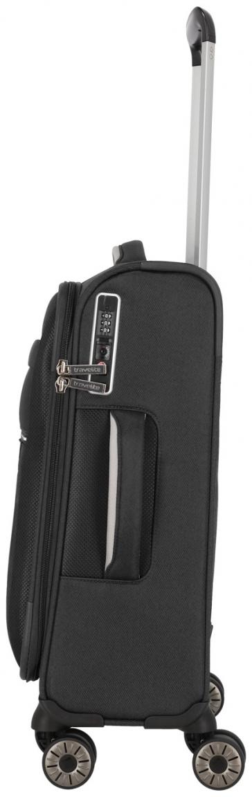 Bordtrolley schwarz Travelite Miigo S 55cm Handgepäck recycled