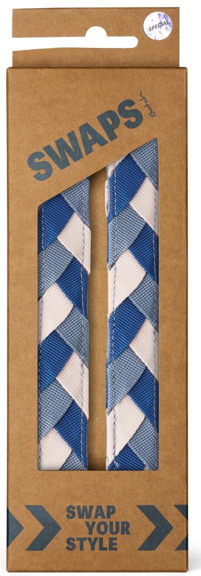 Braided Rose blau rosa 2er Set geflochtene Satch Swaps