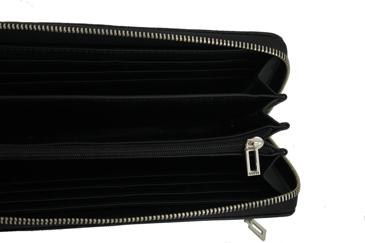 Brieftasche Guess Ninnette SLG Black Schwarz Ziparound