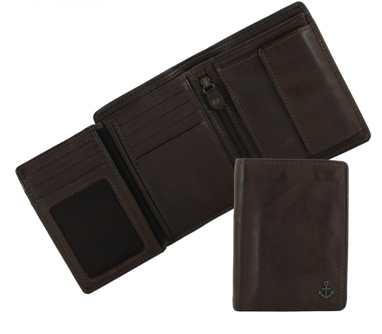 Brieftasche Magnus dunkelbraun Vintage Harbour 2nd Chocolate Brown