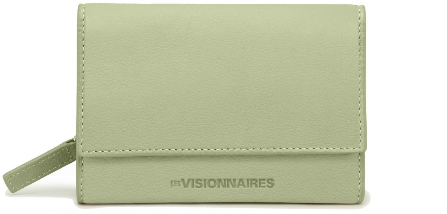 Brieftasche hellgrün Les Visionnaires Lisa Soft Grainy Matcha