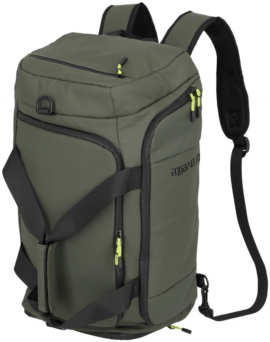 Briize Khaki Weekender Rucksack Travelite olivgrün