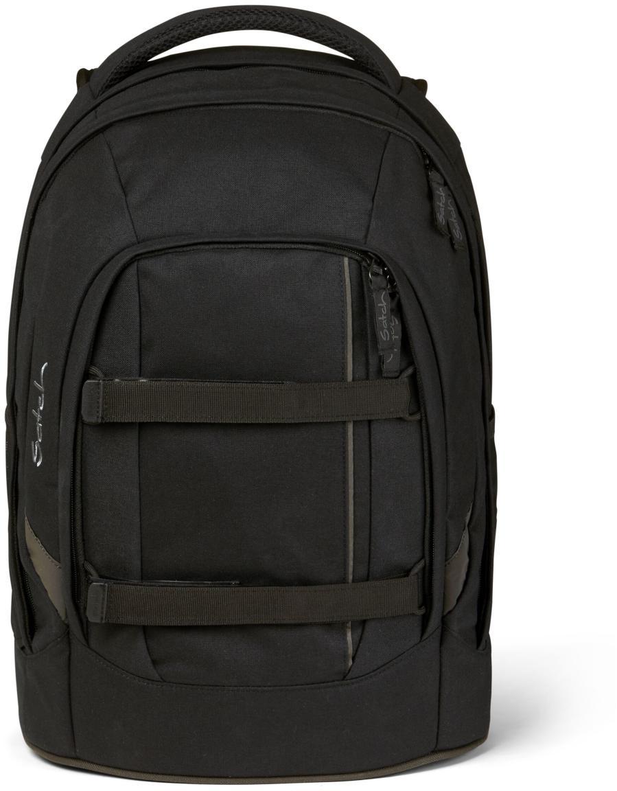 Bücherrucksack schwarz Satch Pack Blackjack Reflektoren mitwachsend