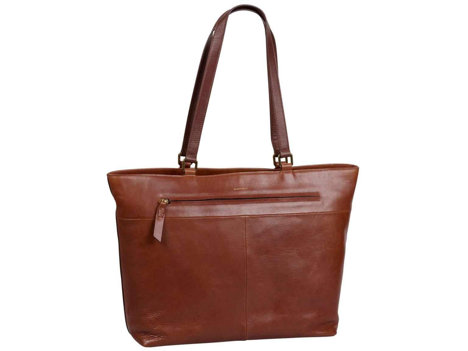 Burkely Fine Florence Shopper Leder Chestnut - Braun
