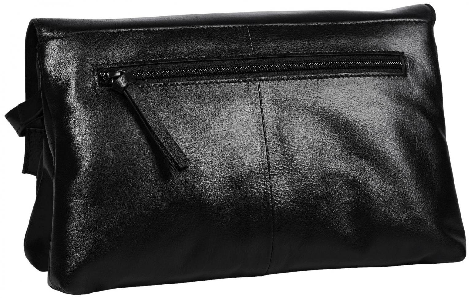 Burkely Schultertasche Leder Creased Crystal Black