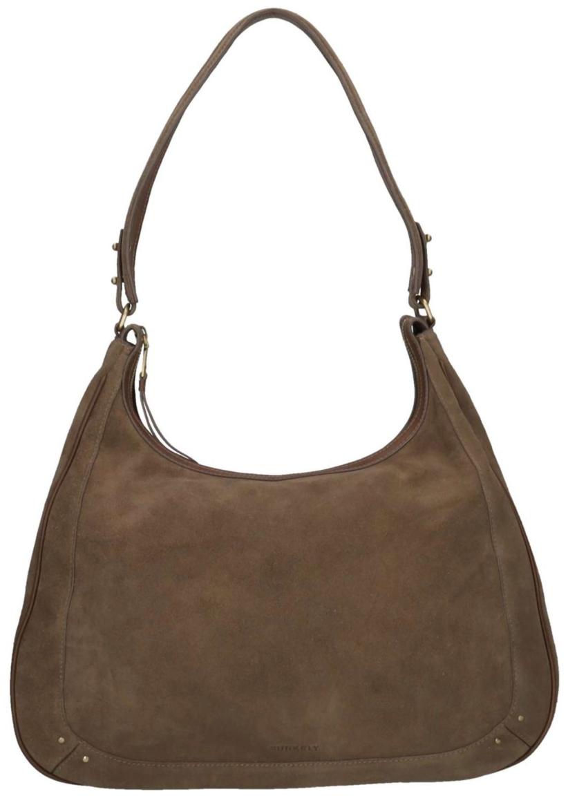 Burkely Sierra Hobo Ledertasche Velours Taupe
