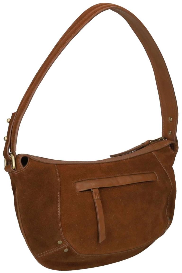 Burkely Sierra Schultertasche Leder Velours Cognac - Braun