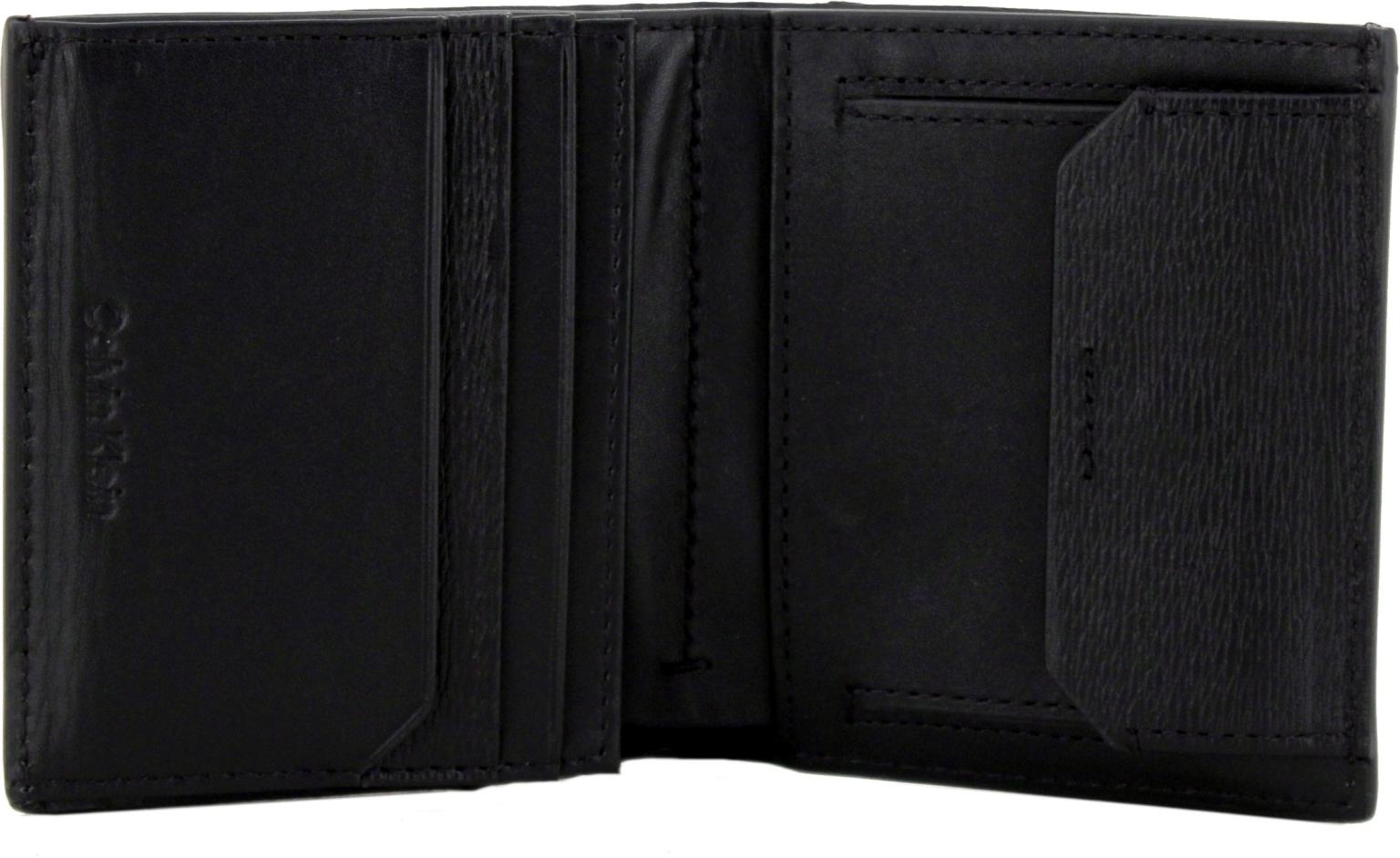 CK Median Trifold Geldbörse Herren schwarz Münzfach