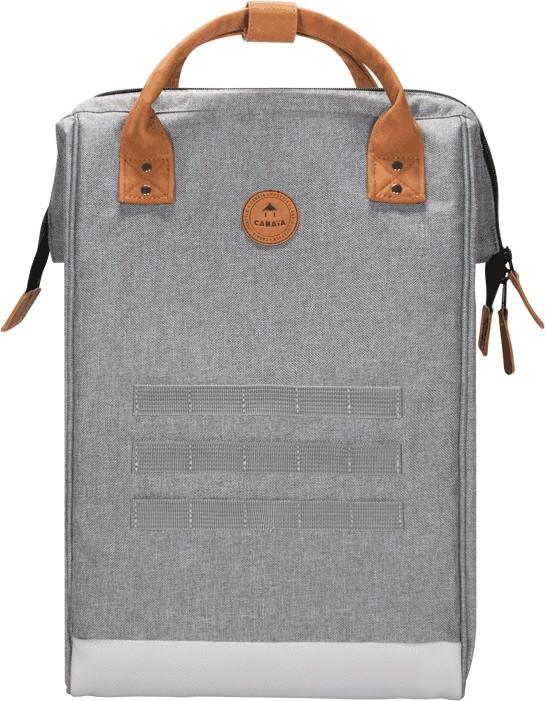 Cabaia Adventurer Large New York Maxi Backpack hellgrau Wechseltasche