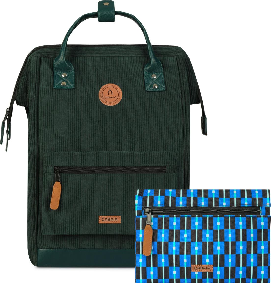 Cabaia Adventurer Large Rucksack Bremen Cord Dark Green - Grün