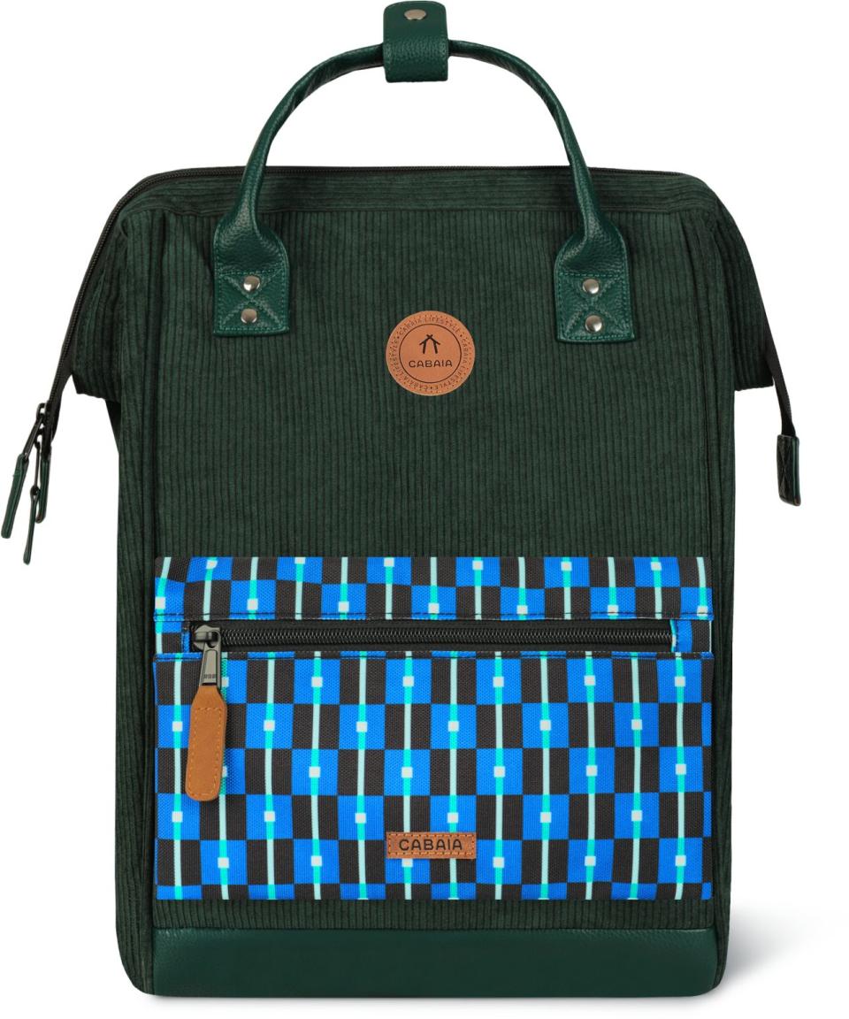 Cabaia Adventurer Medium Rucksack Bremen Cord Dark Green - Grün