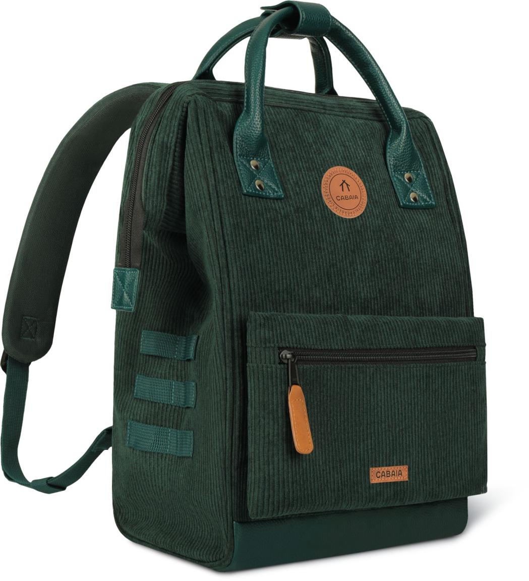 Cabaia Adventurer Medium Rucksack Bremen Cord Dark Green - Grün