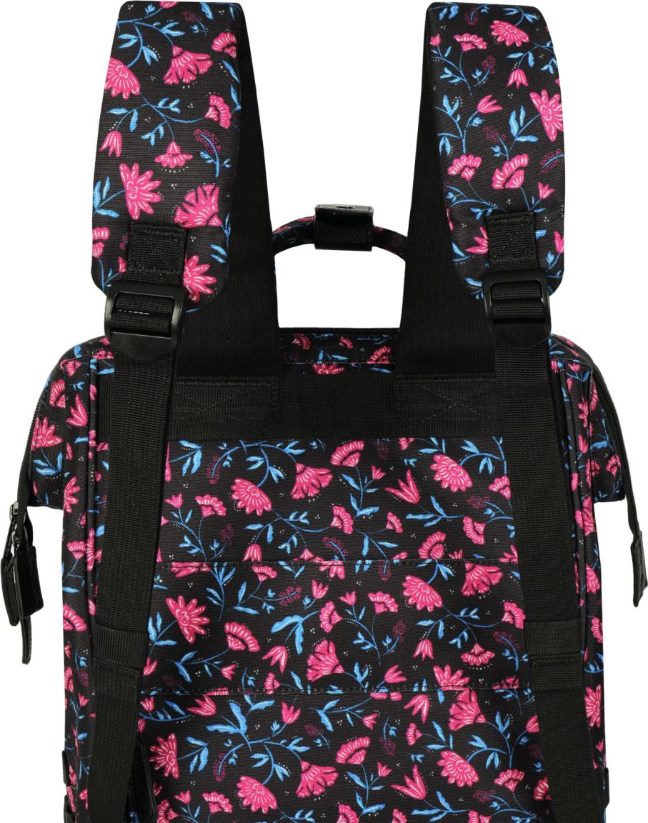 Cabaia Adventurer Medium Rucksack Surabaya Graphic Flower - Schwarz