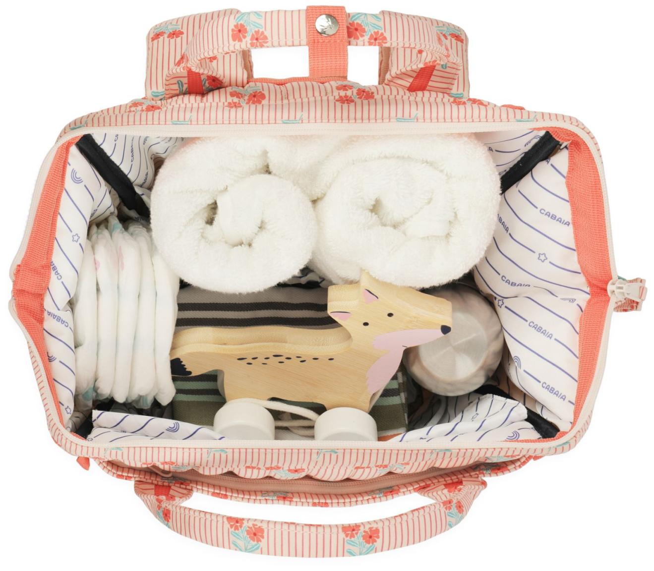 Cabaia Baby Bag Wickelrucksack Chandigarh - Blumen