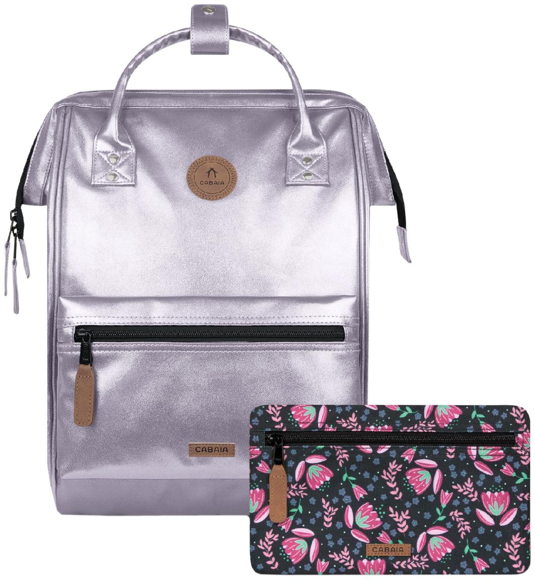 Cabaia Citybackpack Capri irisierend Medium lila Wechseltasche Adventurer