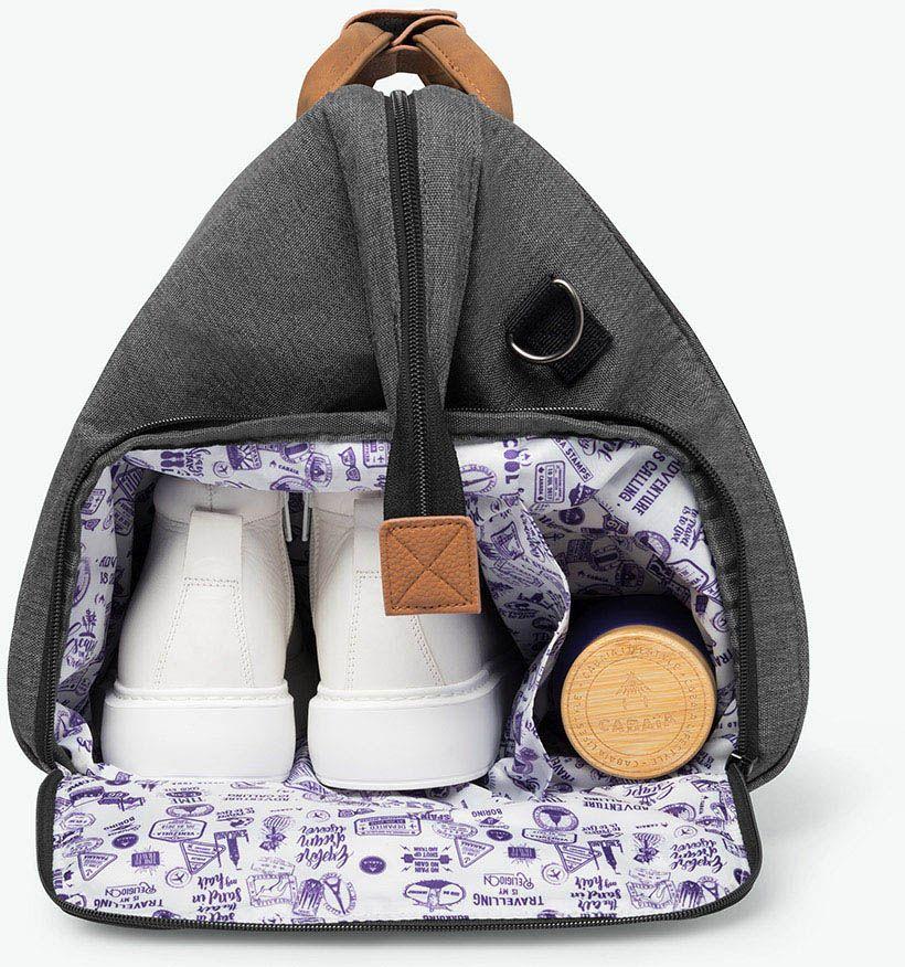 Cabaia Duffle Londres Reisetasche Rucksack dunkelgrau nachhaltig