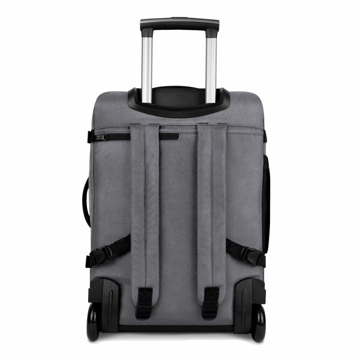 Cabaia Handgepäckskoffer mit Rucksackfunktion Soft Suitcase Getaria S Grau